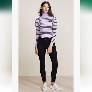 Frame Noir Black Le High Waist Skinny Jeans